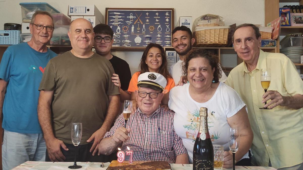 El protagonista del documental en su 97 cumpleaños el pasado mes de julio