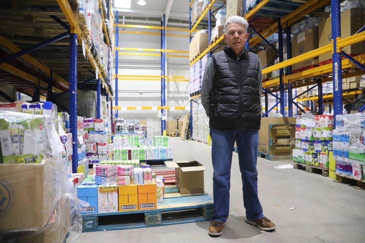 El presidente del Banco de Alimentos de Córdoba, Rafael Revuelto Villalba.