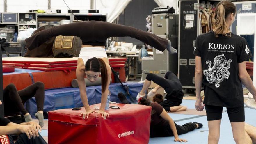 El Circo del Sol, entre bambalinas: así se prepara el elenco antes de su estreno en Alicante