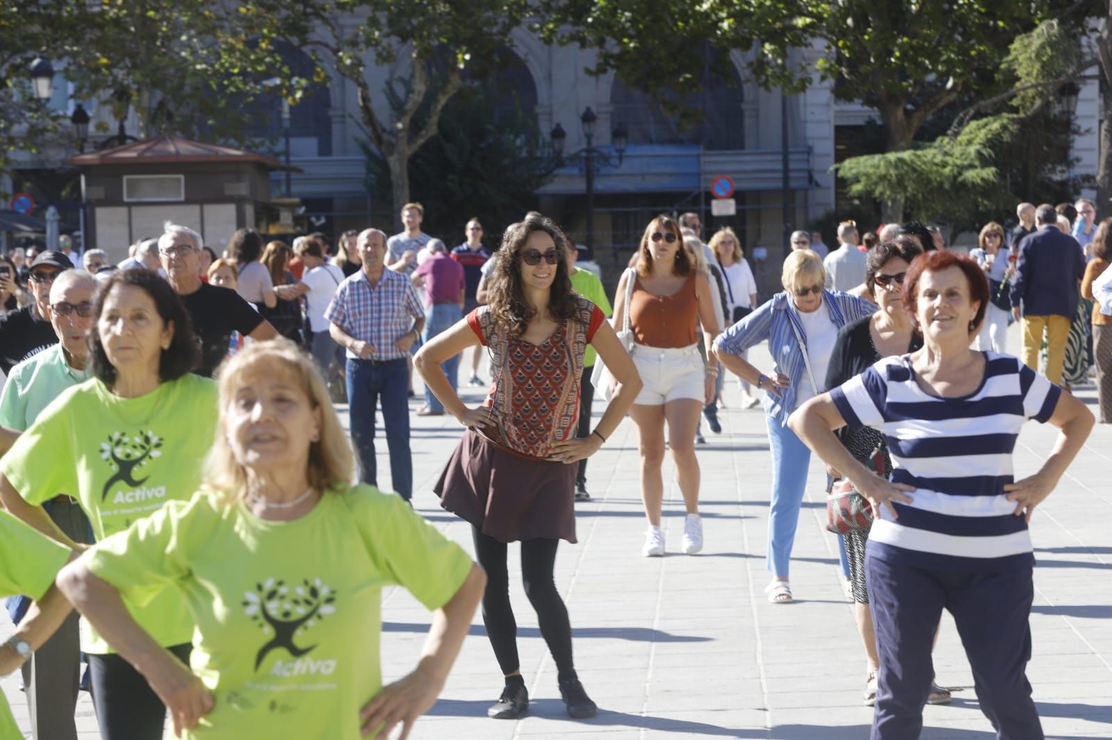 Día de las personas mayores en la plaza del Ayuntamiento