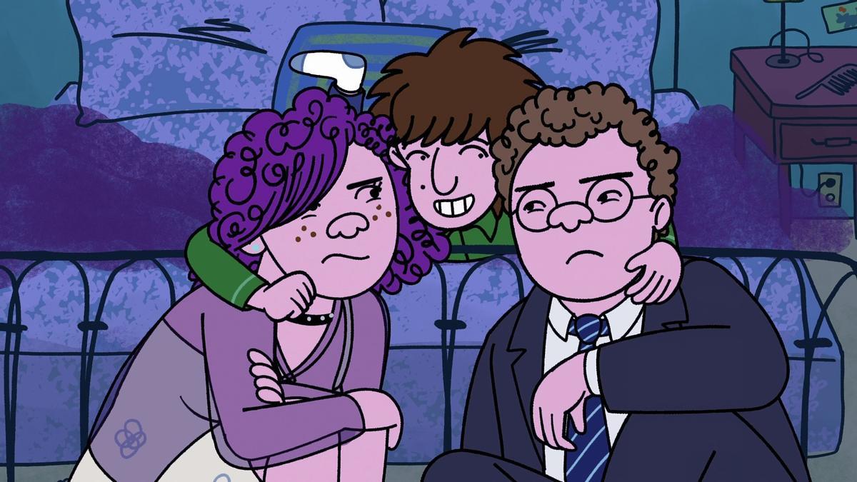 Shira (Abbi Jacobson), Yoshi (Max Greenfield) y Avi (Ben Feldman), los tres hermanos en el centro de 'Long story short'