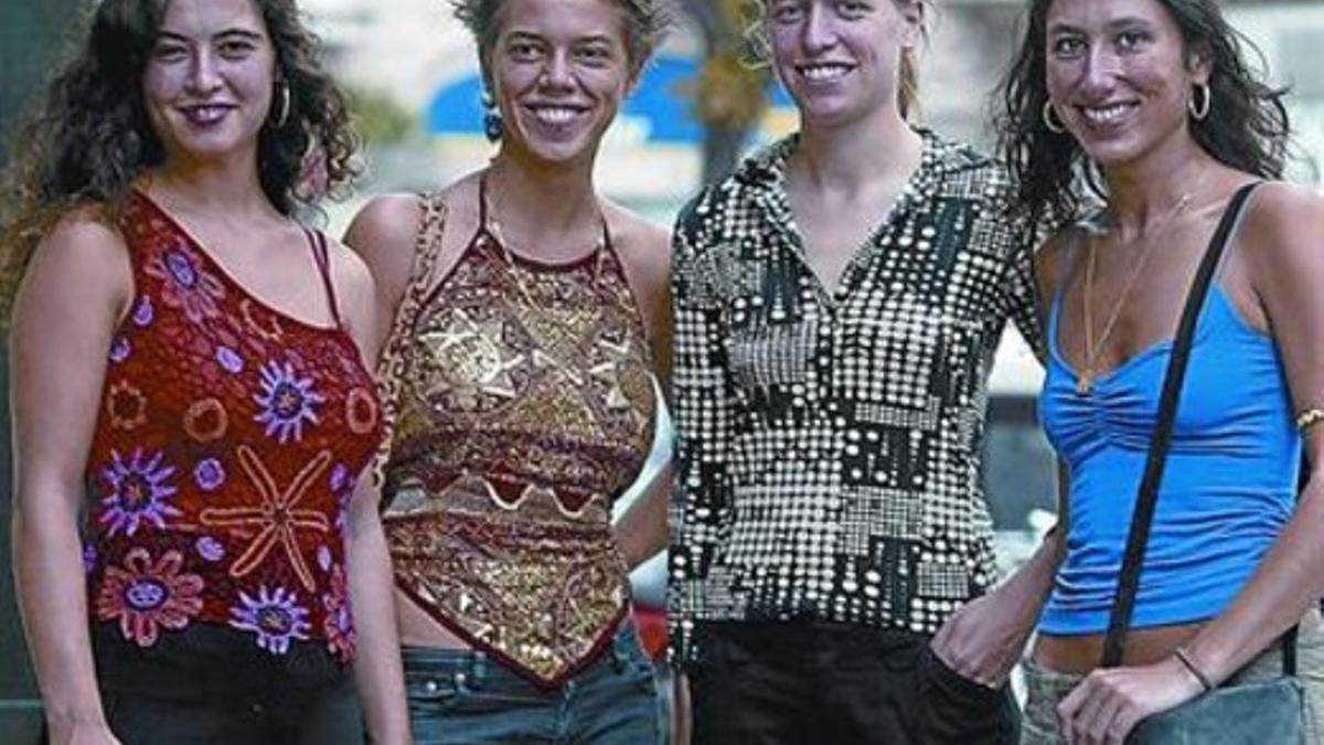 Las Migas en el 2004. Desde la izquierda, Silvia Pérez Cruz, Lisa Bause, Isabelle Laudenbach y Marta Robles.