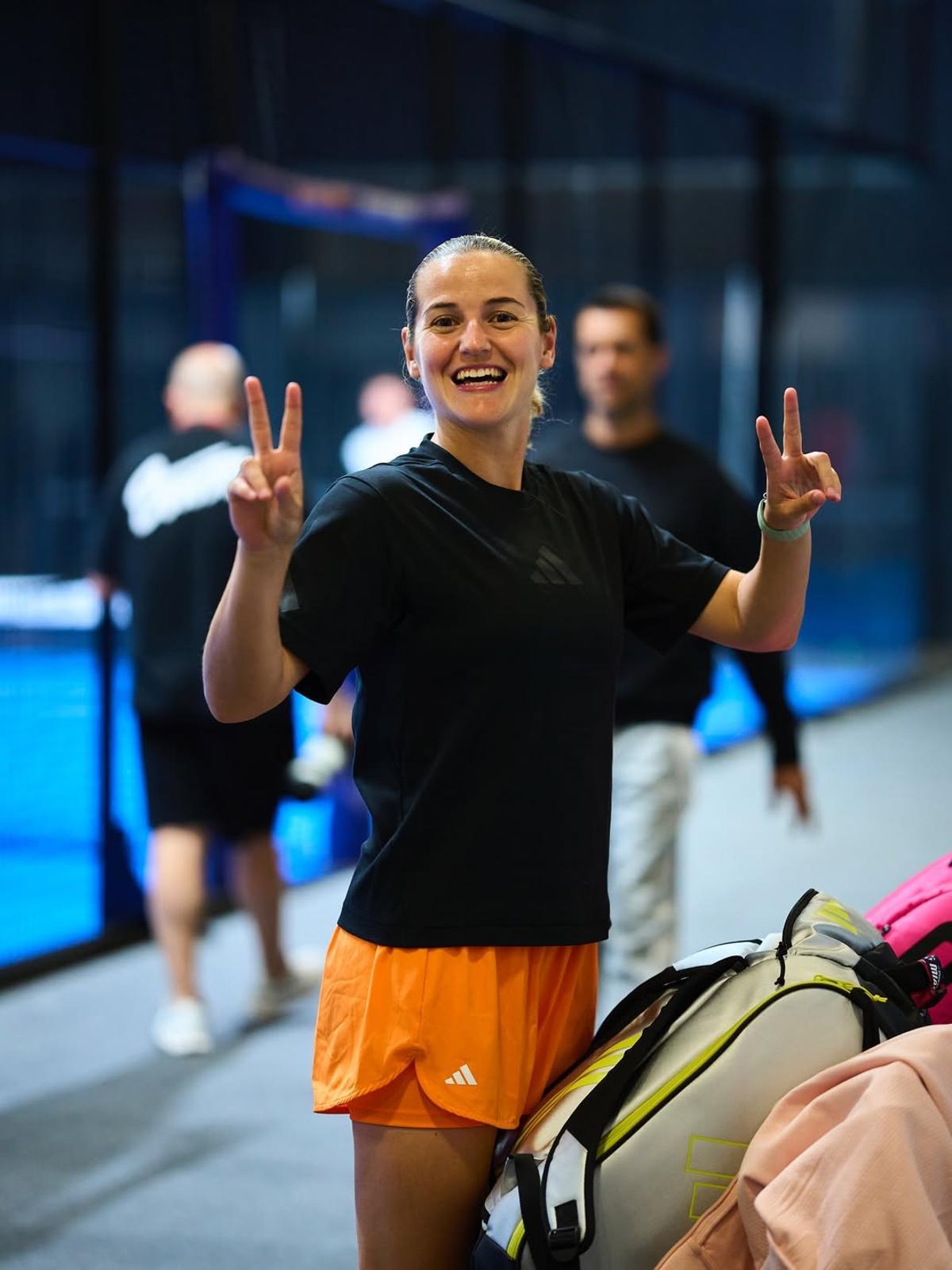 Ari Sánchez durante un entreno en Miami
