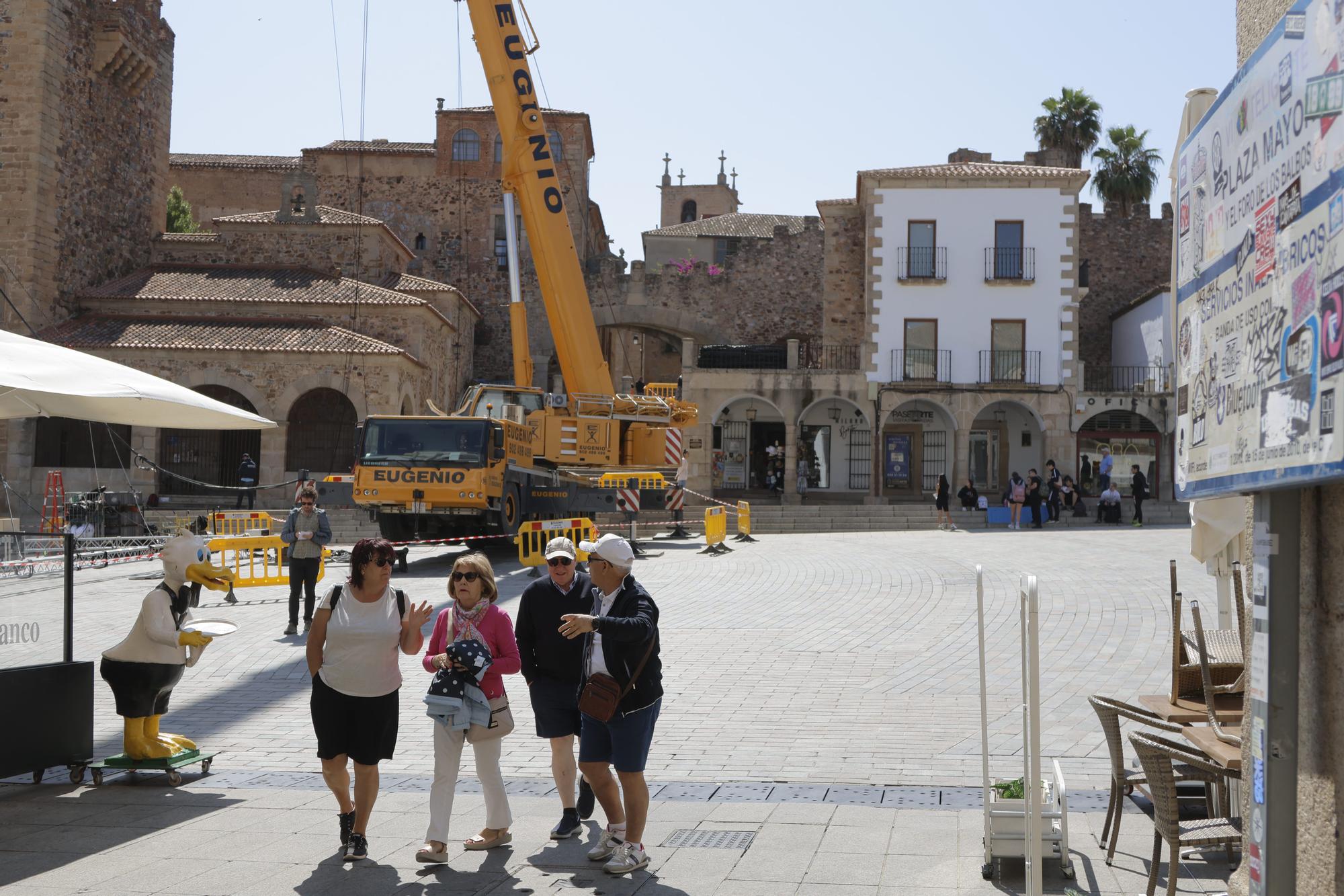 La Fuente de los Leones vuelve a Cáceres