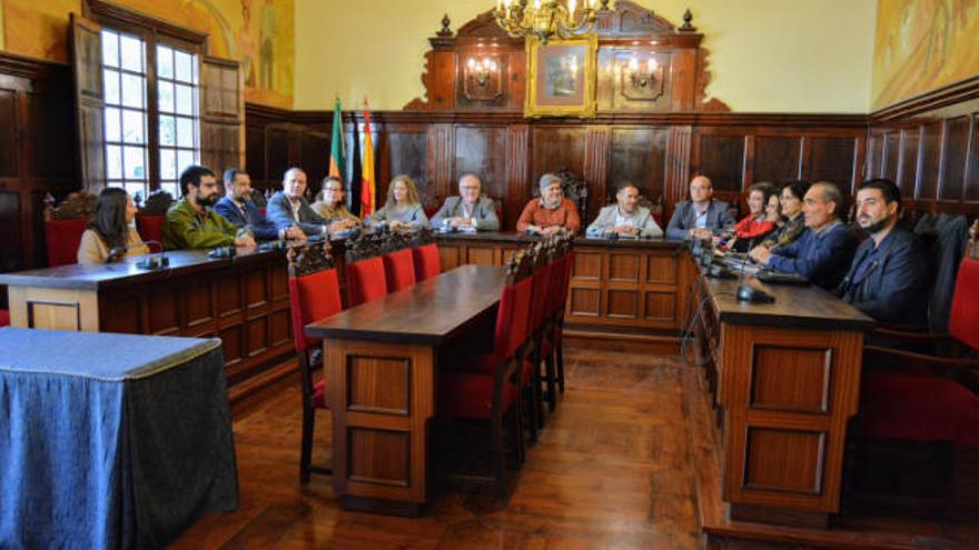 Un momento del Consejo de Gobierno en Los Llanos de Aridane.