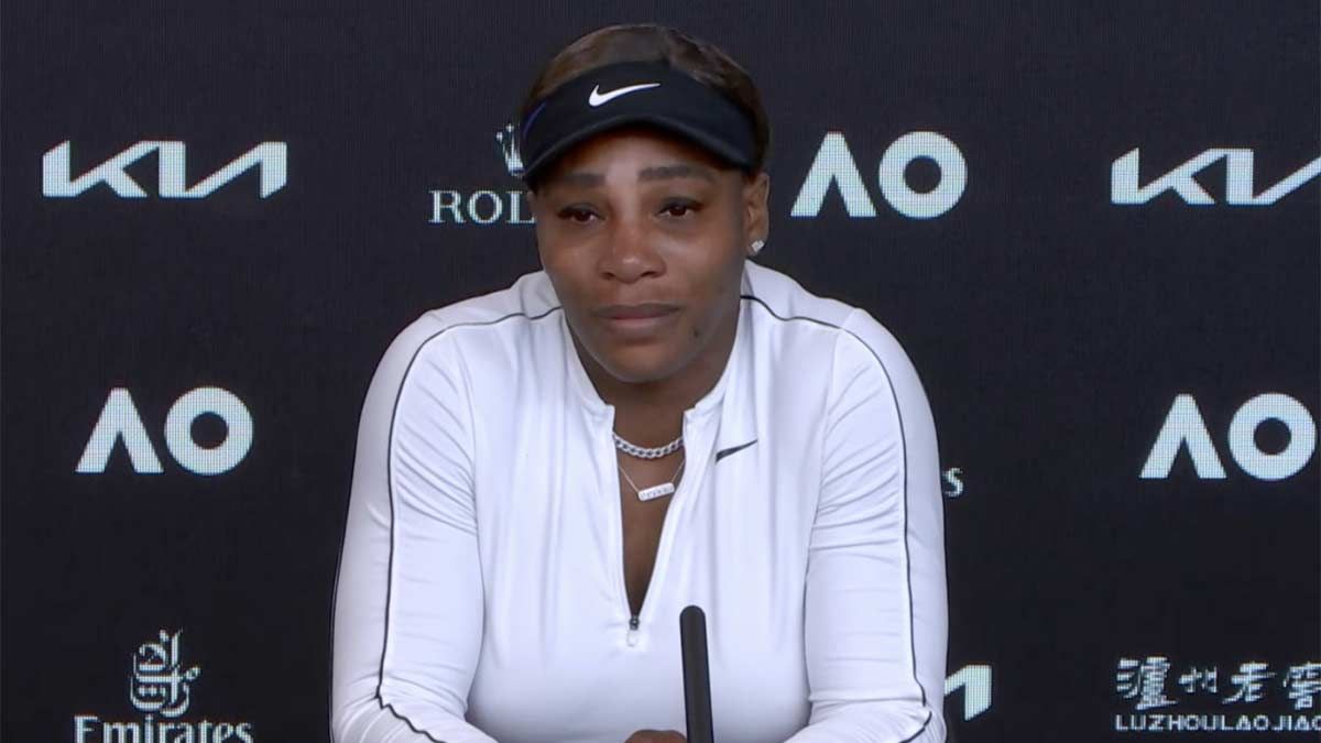 Serena Williams, durante su rueda de prensa