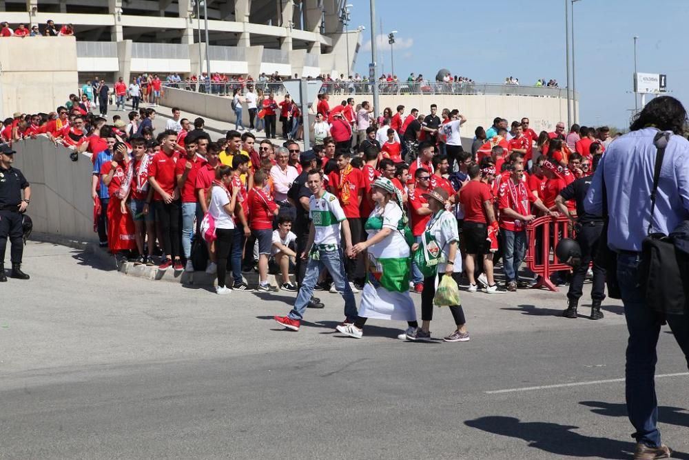 Ambiente en Nueva Condomina antes del partido