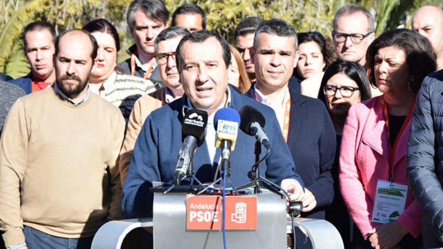 José Luis Ruiz Espejo, ayer en el Foro Municipal del PSOE.