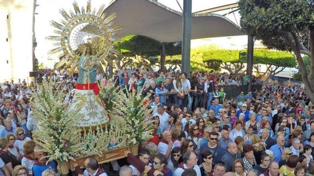Instante de la romería, esta mañana, en Benejúzar