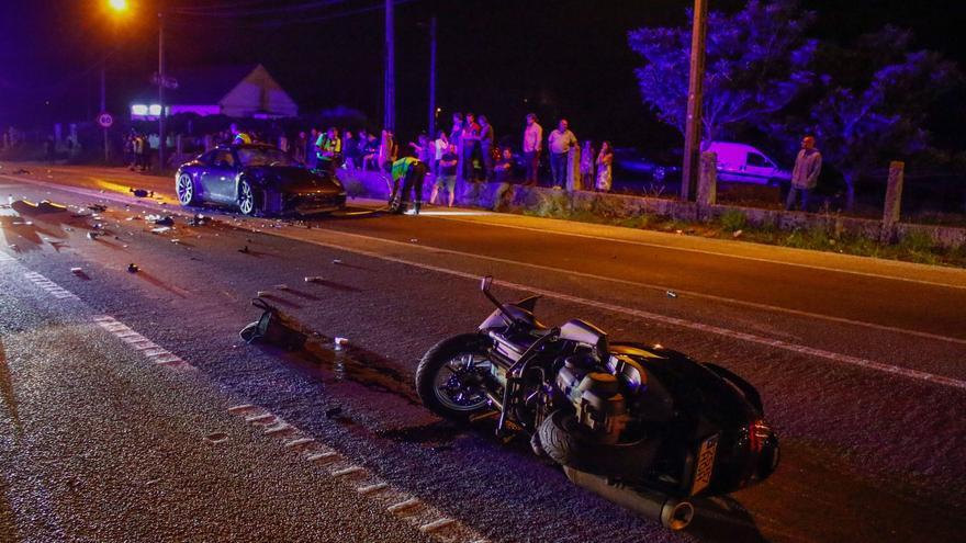 Detenido tras dar positivo en cocaína el conductor que mató a una mujer al arrollar su moto en Meis