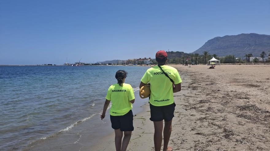 Insólito: playas vacías en Dénia (imágenes)