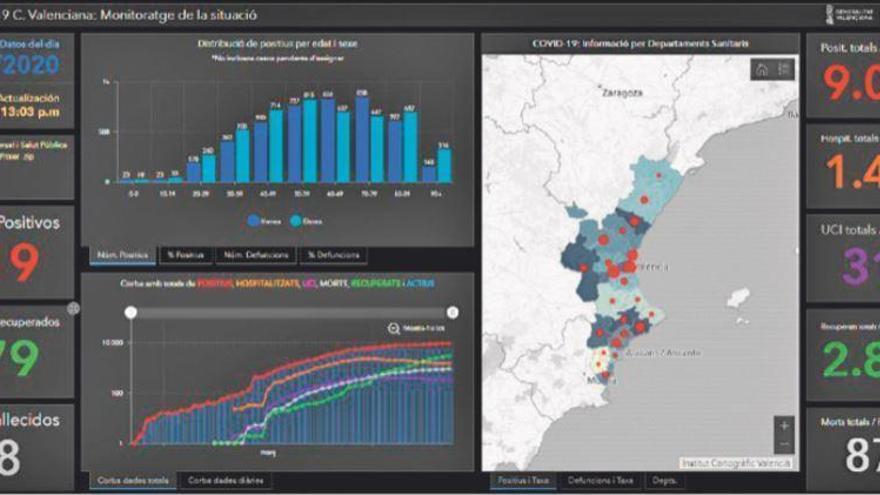 Un mapa con los barrios &quot;limpios&quot; de coronavirus de cara a la desescalada