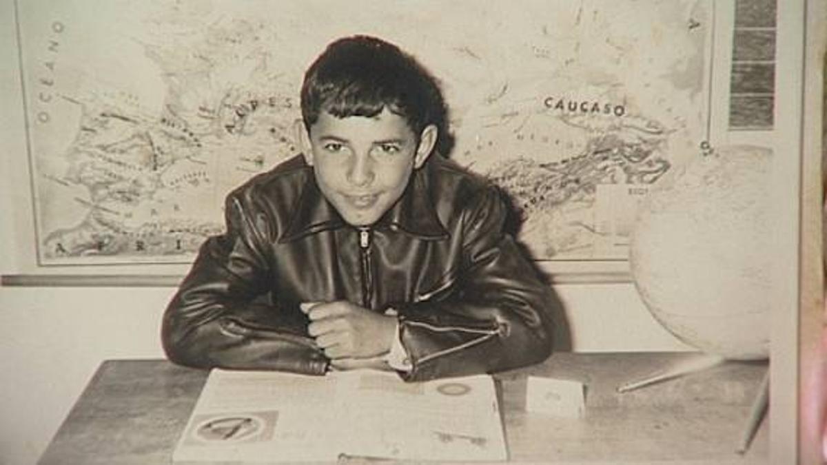 Una foto de Alberto Pérez Elvira, en el colegio.