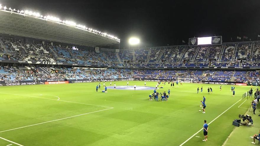 La Rosaleda en la previa del Málaga - Eibar