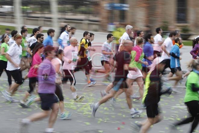 Las imágenes de la Mitja Marató de Barcelona