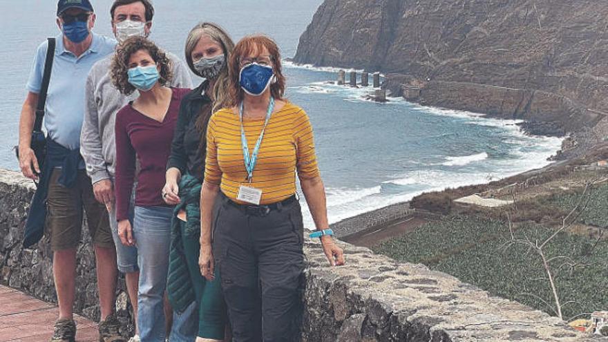 Un grupo de periodistas internacionales que han visitado la Isla Colombina.