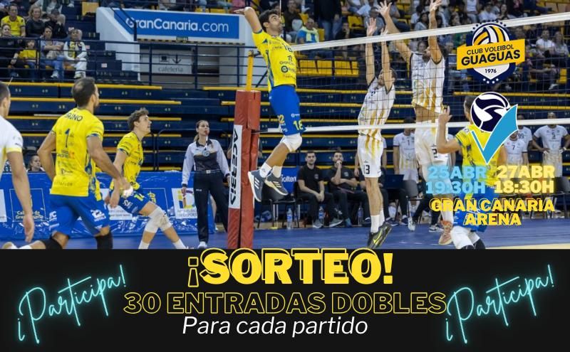 Sorteo de los partidos del 25 y 27 de abril del CV Guaguas