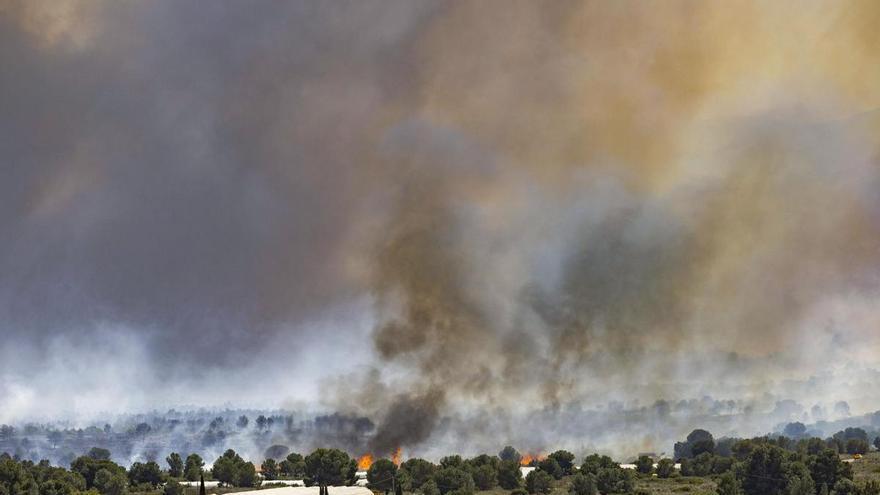 El incendio a los pies de Sierra Espuña, en Murcia, queda estabilizado tras quemar más de 400 hectáreas