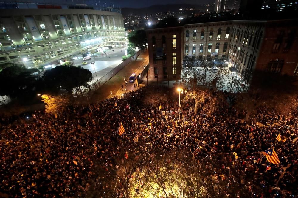 Acció de Tsunami Democràtic al Camp Nou