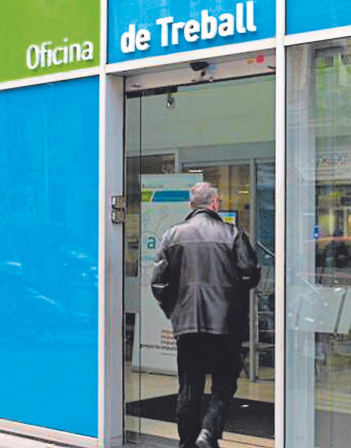 Una oficina del servei català d'ocupació des d'on es demana la renda garantida