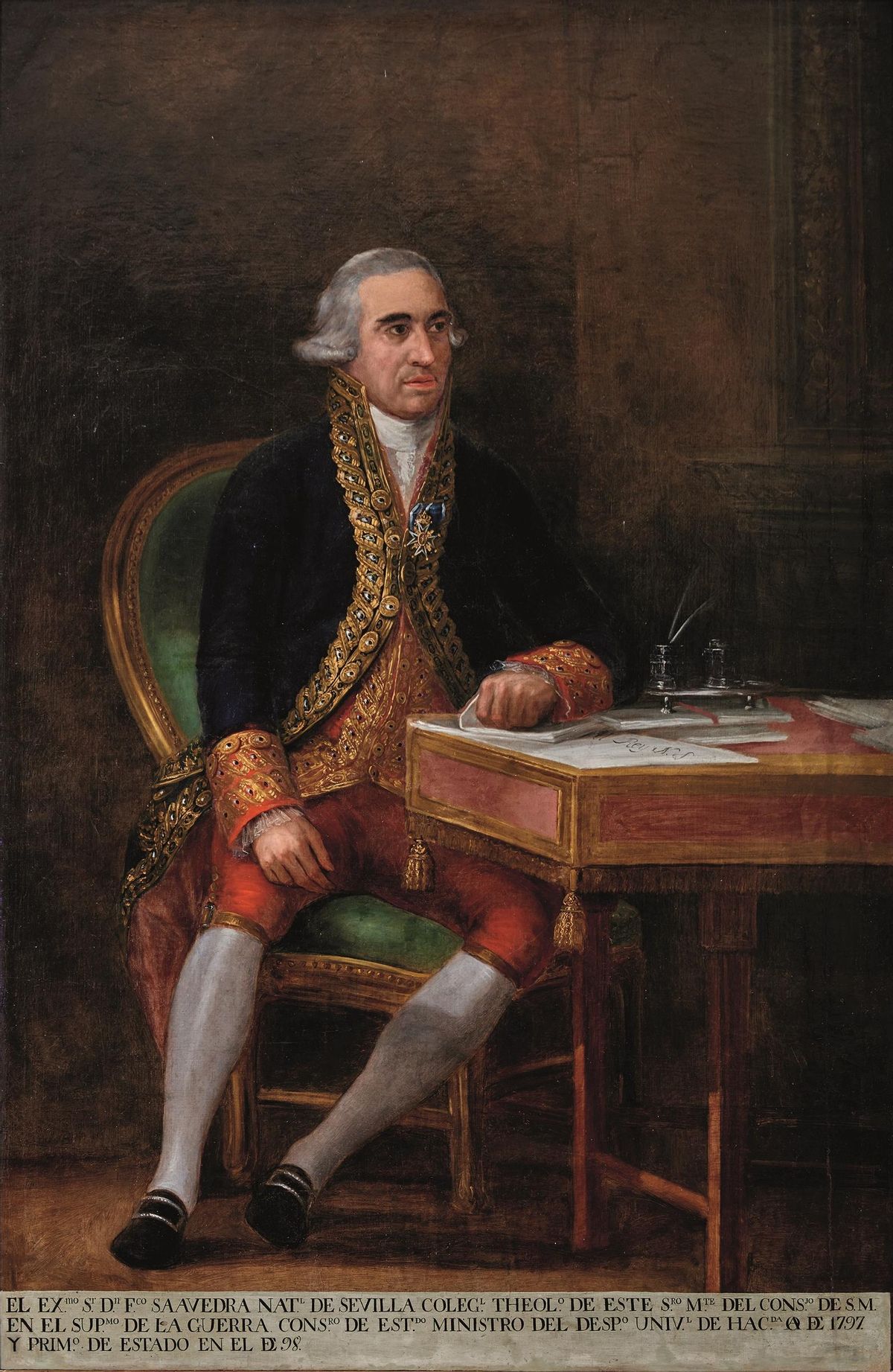 Francisco de Saavedra. Goya, 1798. Abadía del Sacro Monte.
