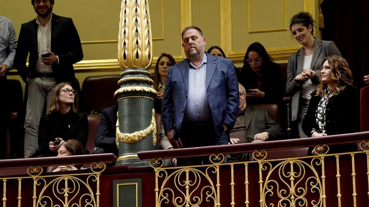 Oriol Junqueras, ERC, en el Congreso de los Diputados.