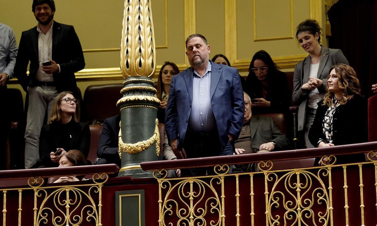Oriol Junqueras, ERC, en el Congreso de los Diputados.