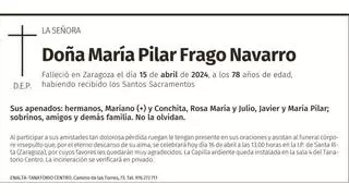 Doña María Pilar Frago Navarro