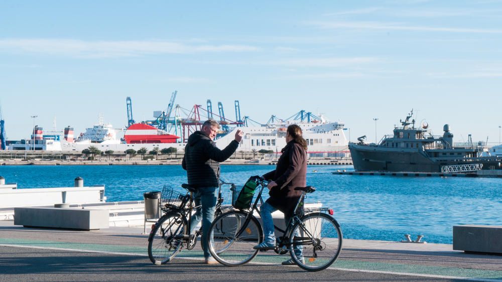 La bici en La Marina