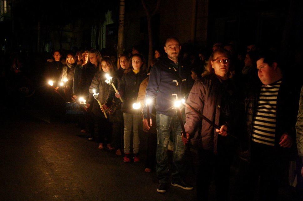 Procesión del Refugio en Murcia