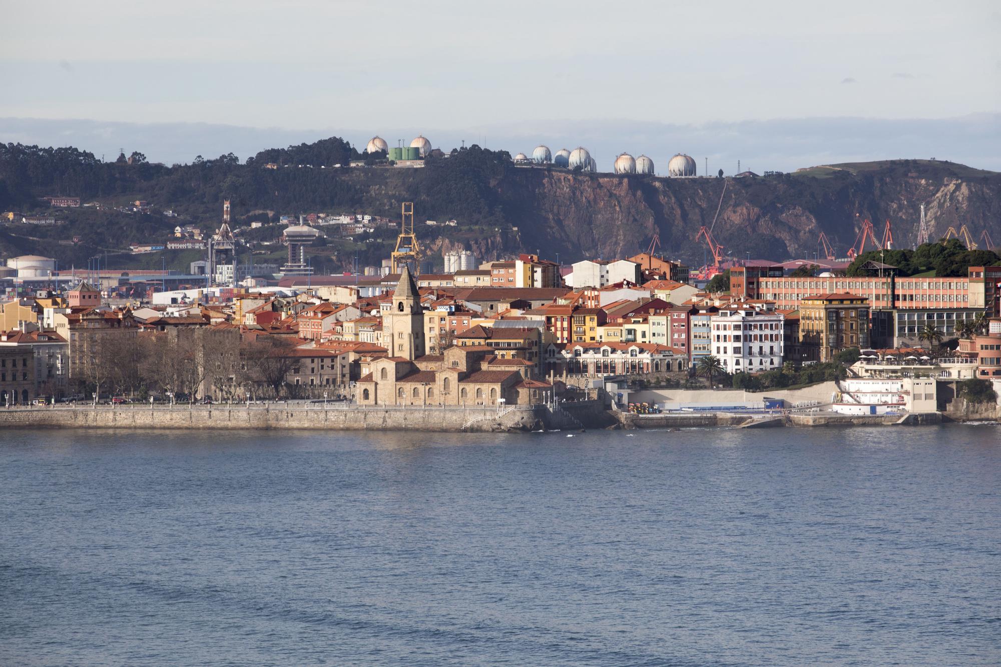 En imágenes: Así se ve Gijón desde el aire