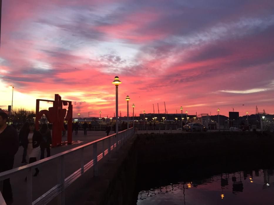 Atardecer en Gijón.