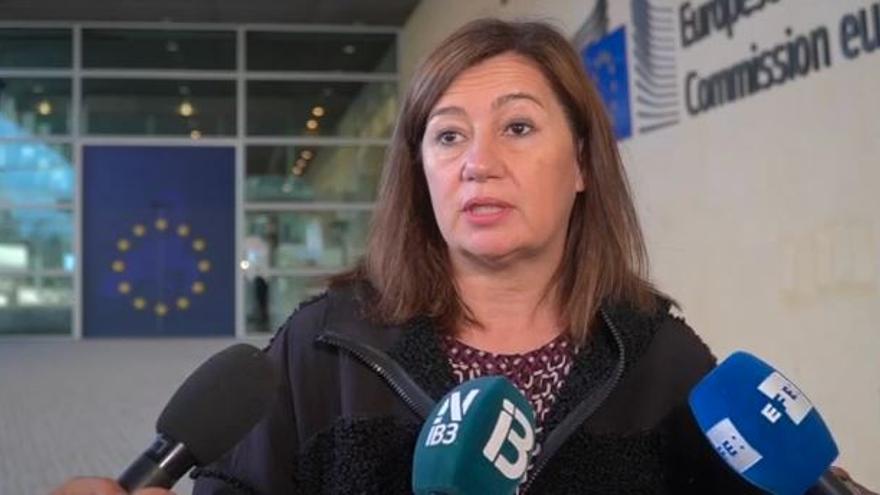 Armengol traslada a Bruselas la creación de puestos de trabajo indefinidos por la reforma laboral en Baleares