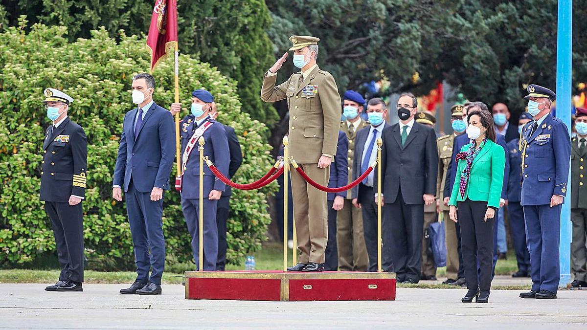 Els últims soldats arribats de l’Afganistan van ser rebuts pel Rei, Sánchez i Robles. | EUROPA PRESS