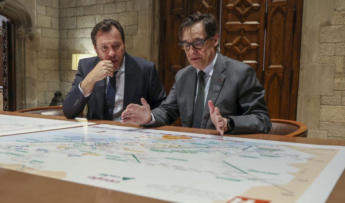Illa supervisa  amb Puente les obres a Rodalies