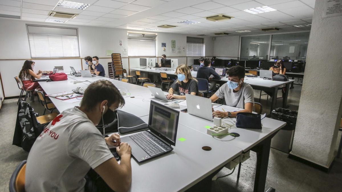 Aula en la Escuela Superior Politécnica de Alicante