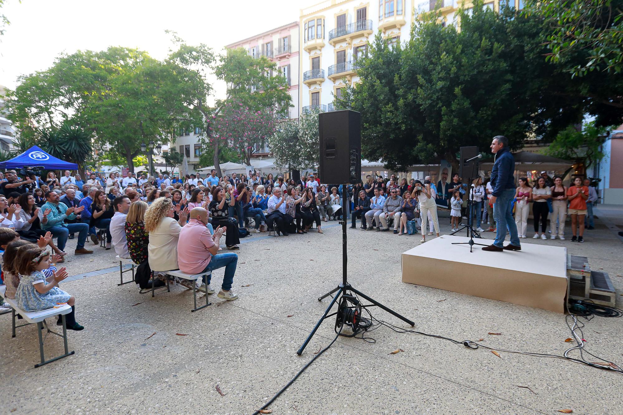 Mita aquí todas las fotos del mitin de cierre de campaña del PP de Ibiza