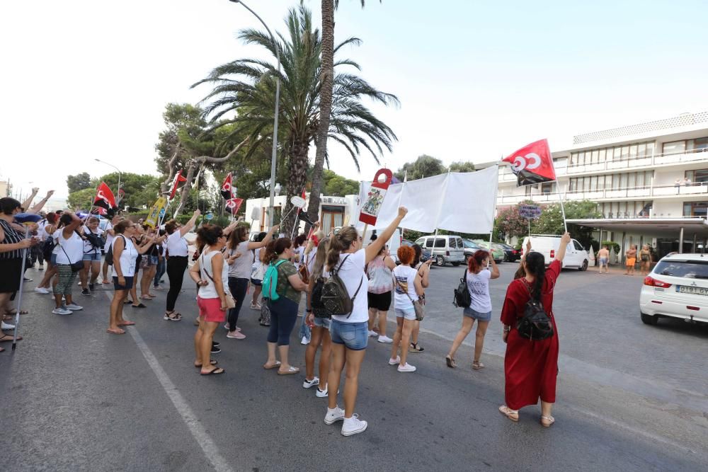 Las camareras de piso protagonizan dos jornadas de huelga en Ibiza