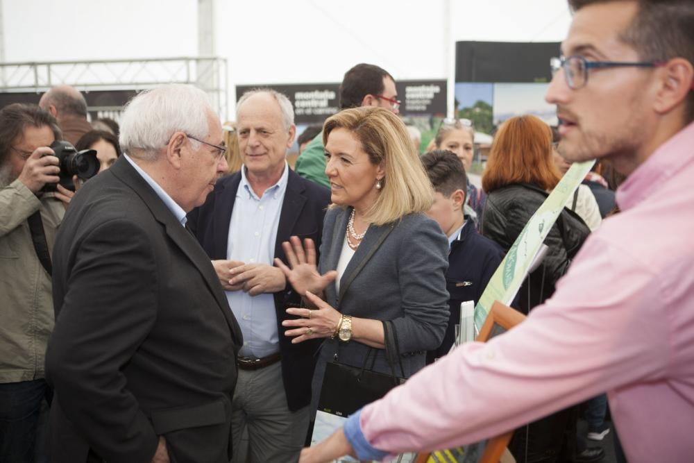 Inauguración de la feria de turismo minero en el pozo Sotón de Hunosa