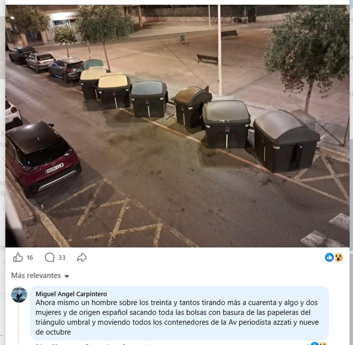 Contenedores movidos.
