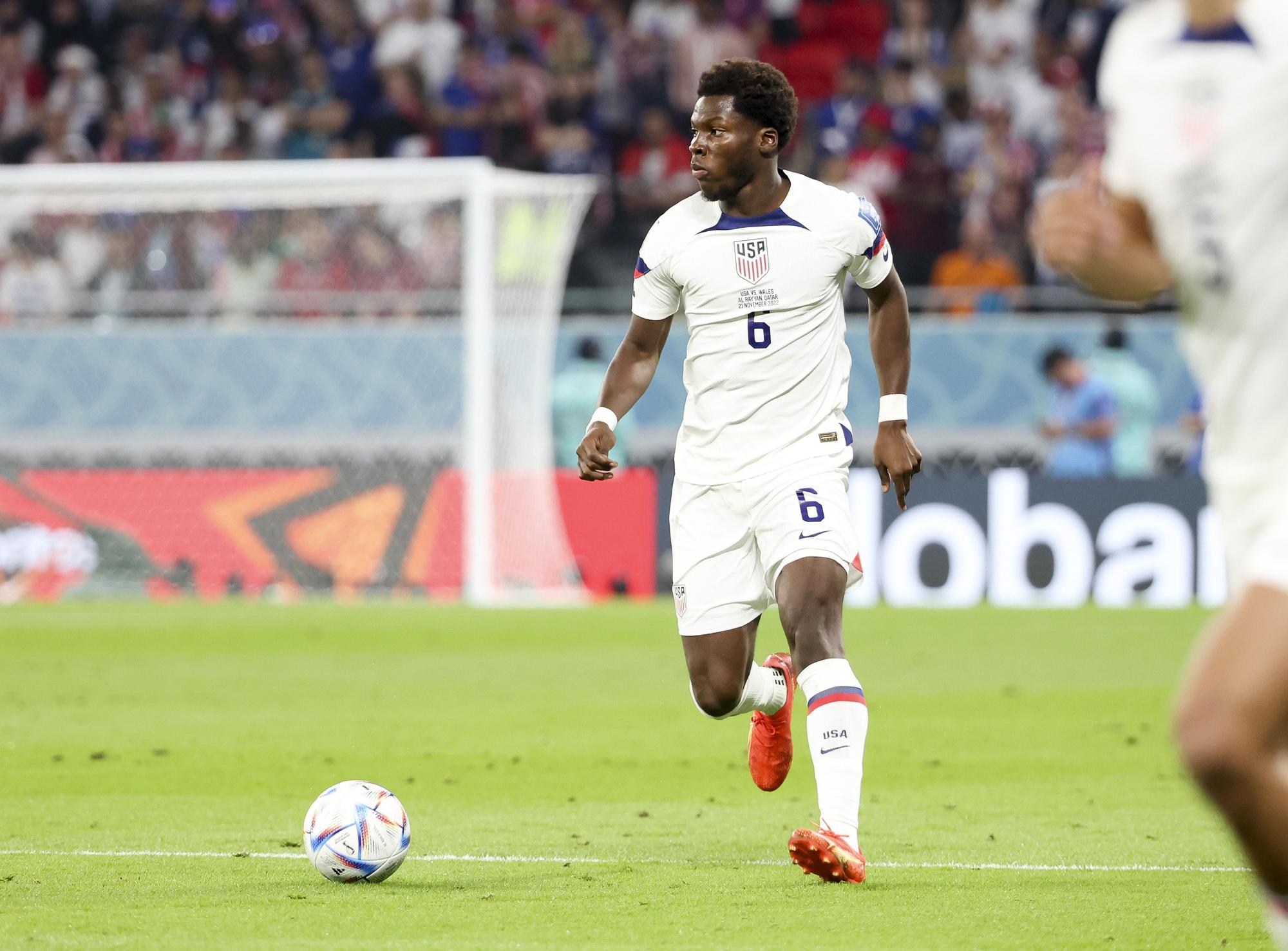 Yunus Musah, en el estreno de Estados Unidos en el Mundial ante Gales.