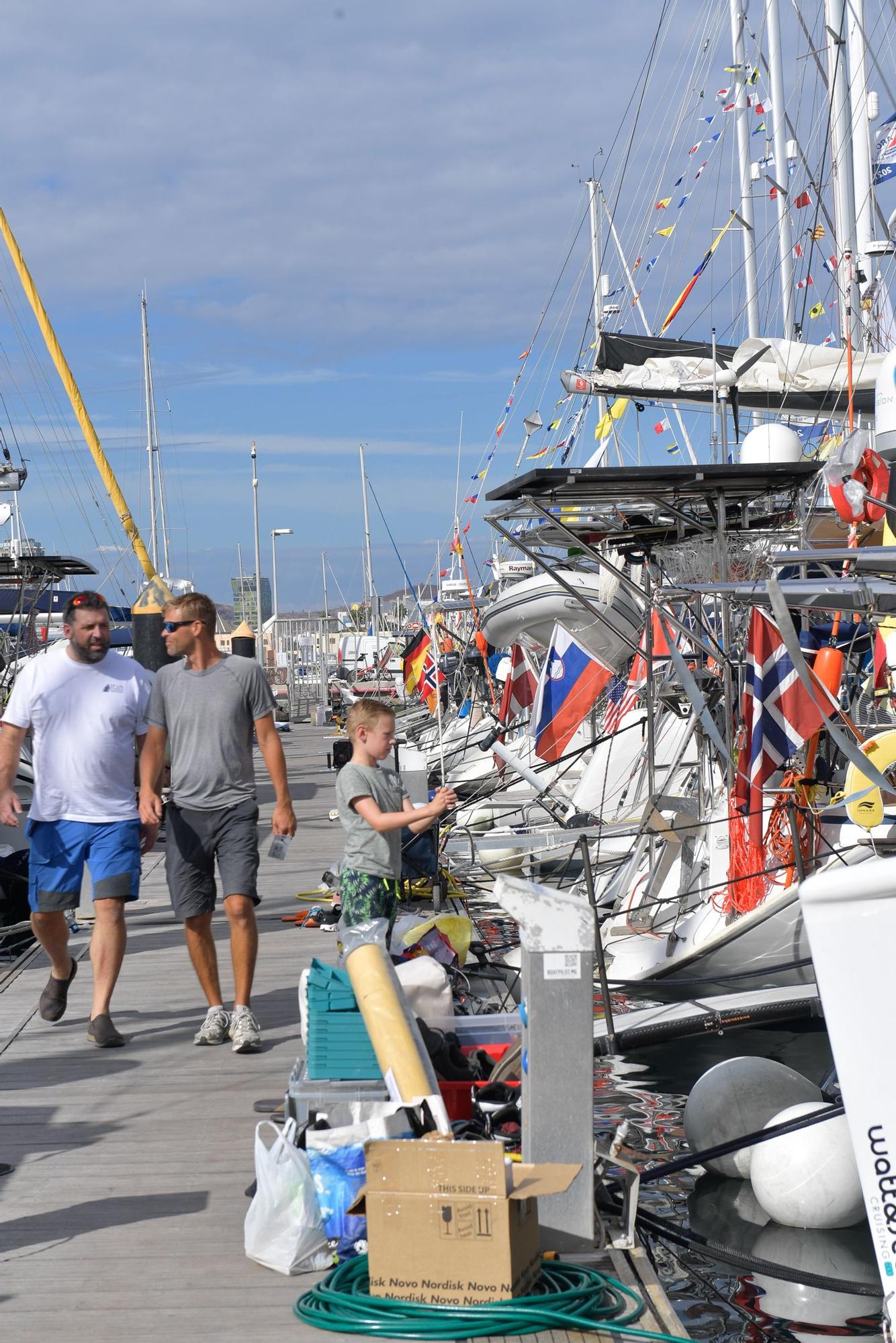 Participantes en la regata ARC, en el Muelle Deportivo de Las Palmas de Gran Canaria