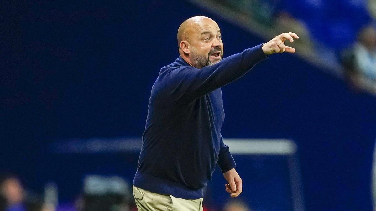 Manolo González, durante un partido.