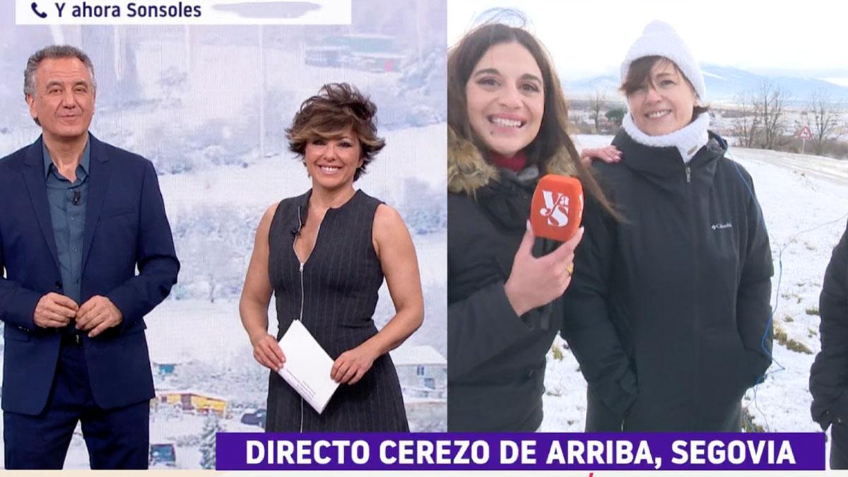 Reportera de Sonsoles Ónega, atrapada en la nieve