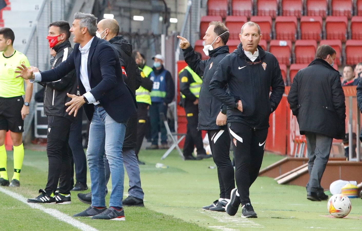 Sporting - Zaragoza, en imágenes