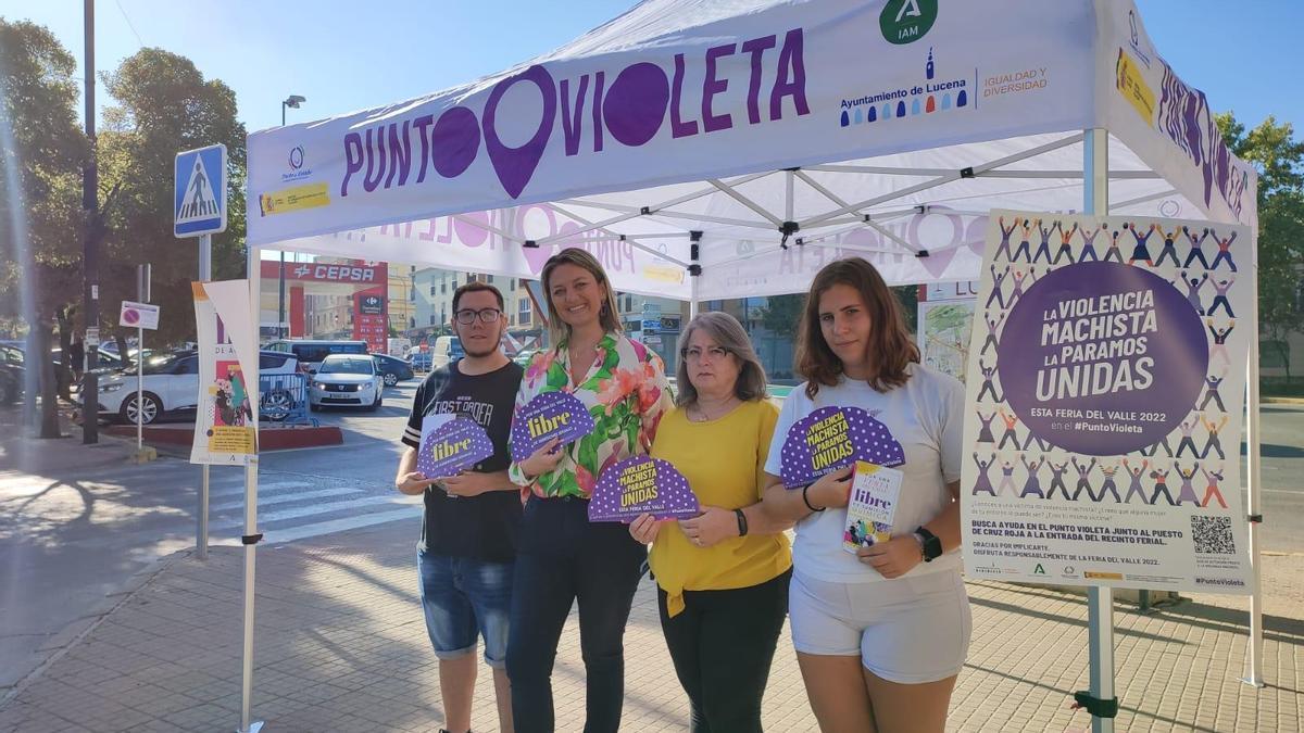 Punto violeta en Lucena.