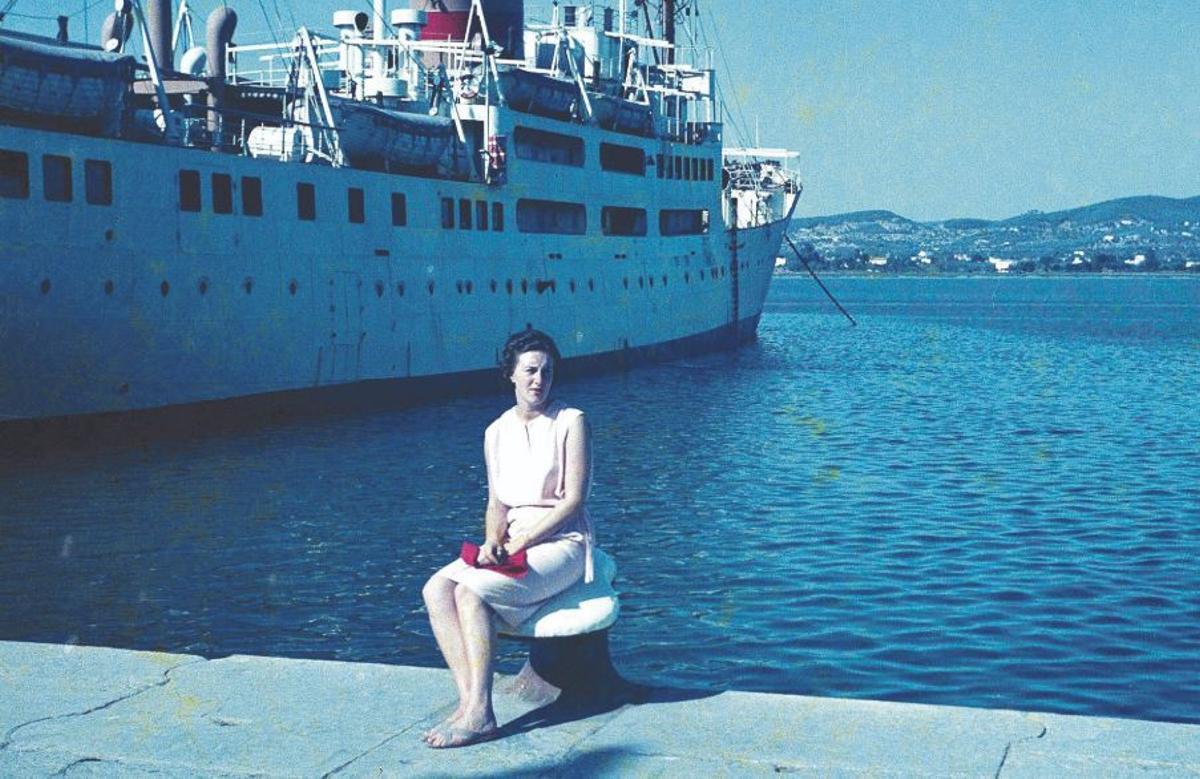 Carole en el puerto de Ibiza.