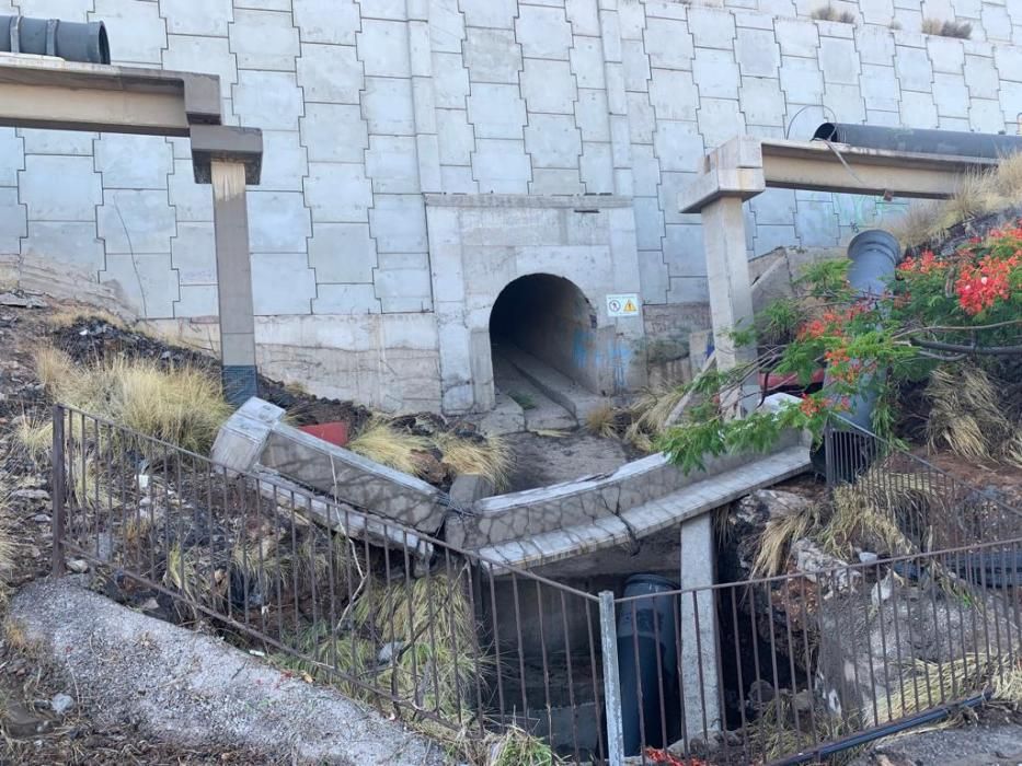 Rotura de una tubería en la capital tinerfeña