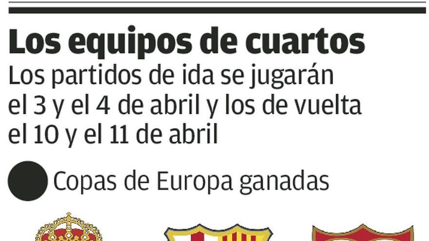 El bombo de las 29 Copas de Europa