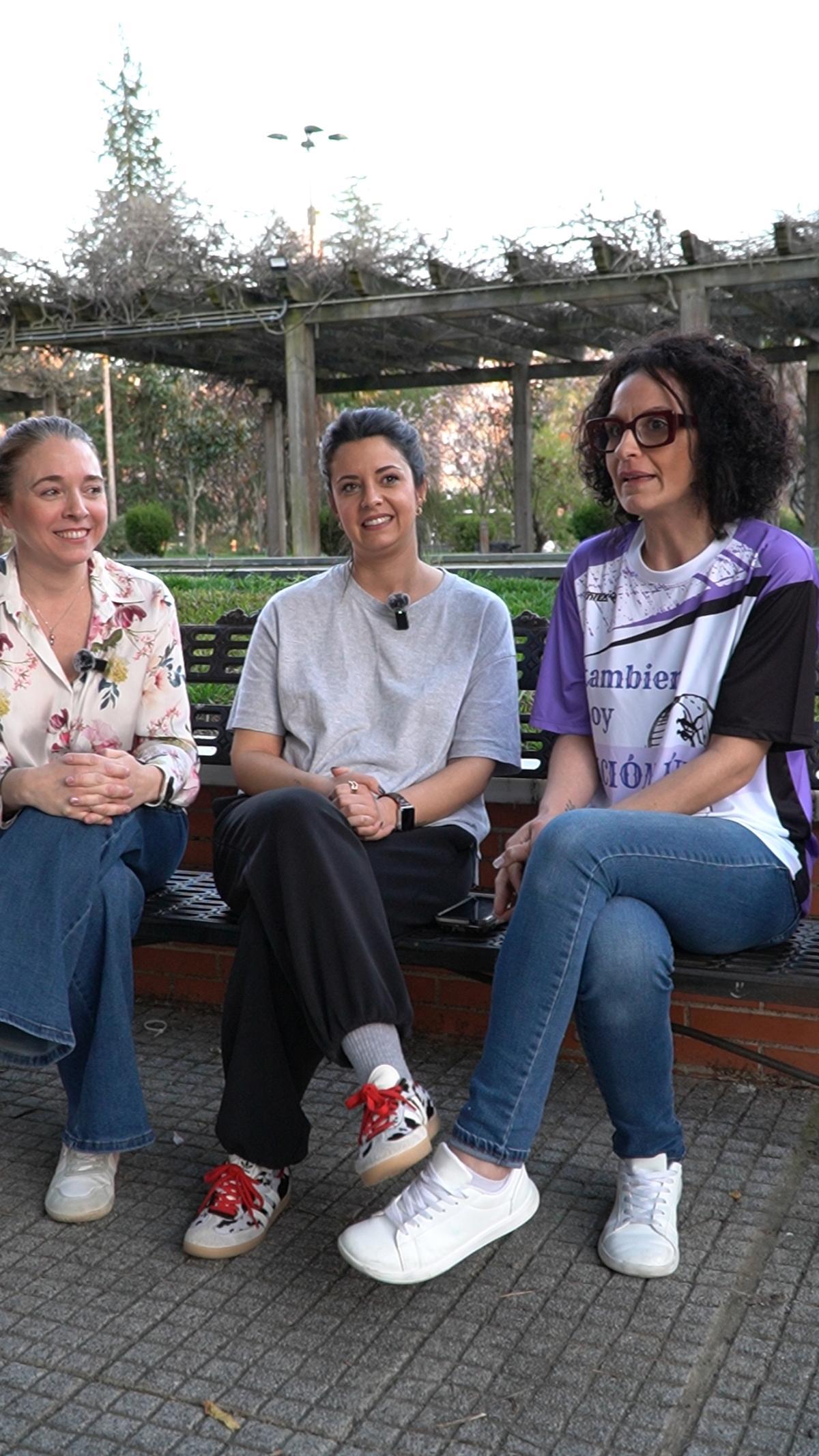 Cristina Cruz, Ana Suárez y Cristina Usero